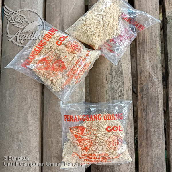 Perangsang Udang Super Aroma Kuat 3 Bungkus Untuk Memancing Umpan Pancing Ikan Mas Lele Nila Mujair 