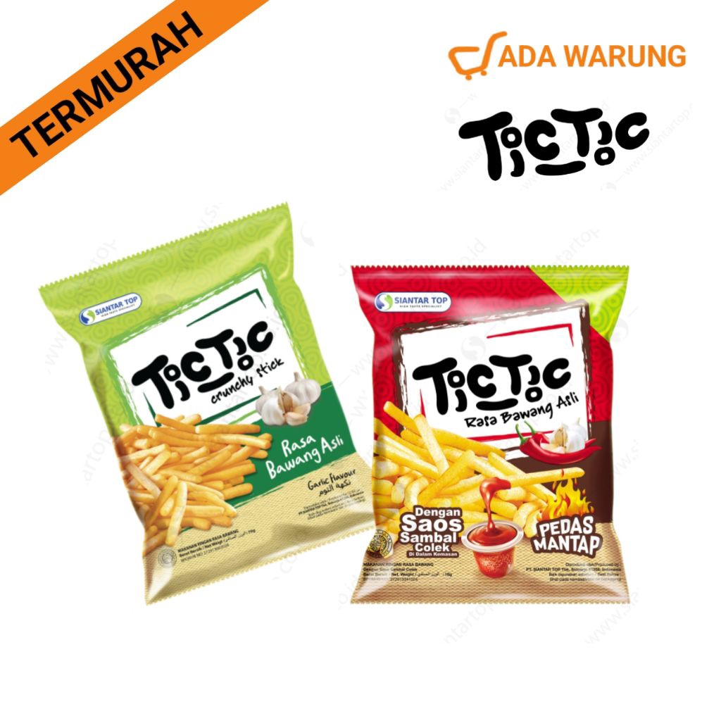 Snack Tic Tic 20gr / Camilan Stik Renyah / Jajanan Anak 2000an