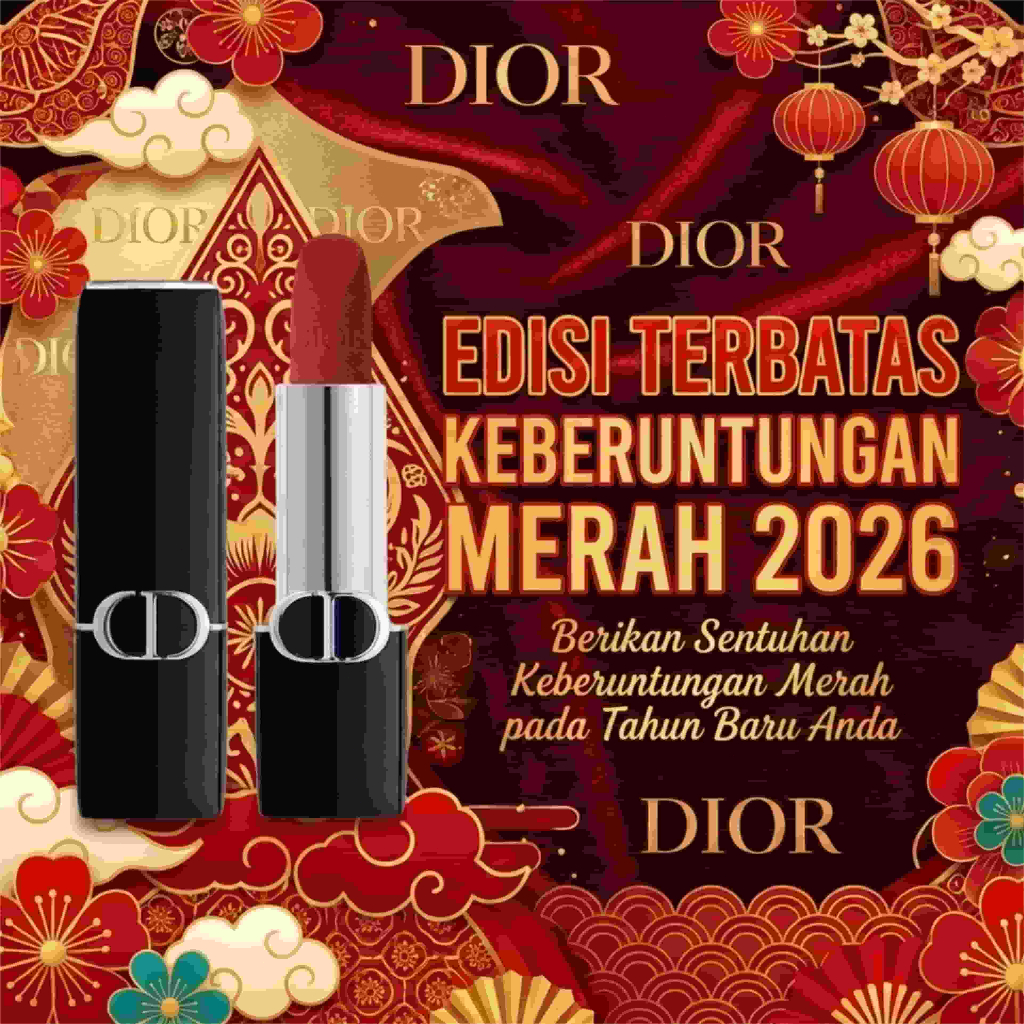 Dior Rouge Lipstik Mini 1.5g - Sample Size Lipstik Asli dengan Tekstur Lembut, Tahan Lama, dan Terse