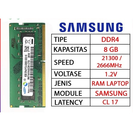 RAM Laptop Samsung DDR4 8GB 2666MHz