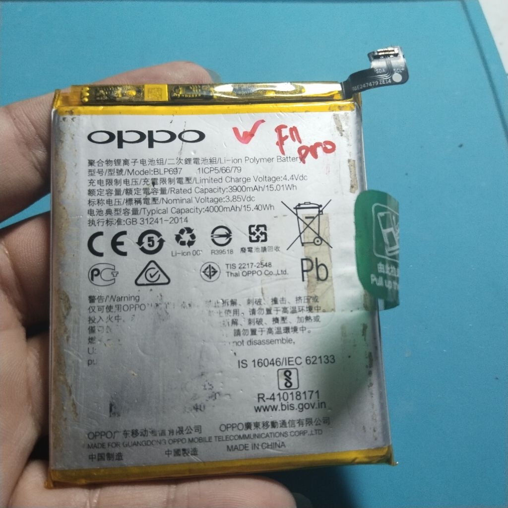 BATERAI TYPE BLP697 MINUS SOKET PUTUS BUAT HP OPPO F11 PRO