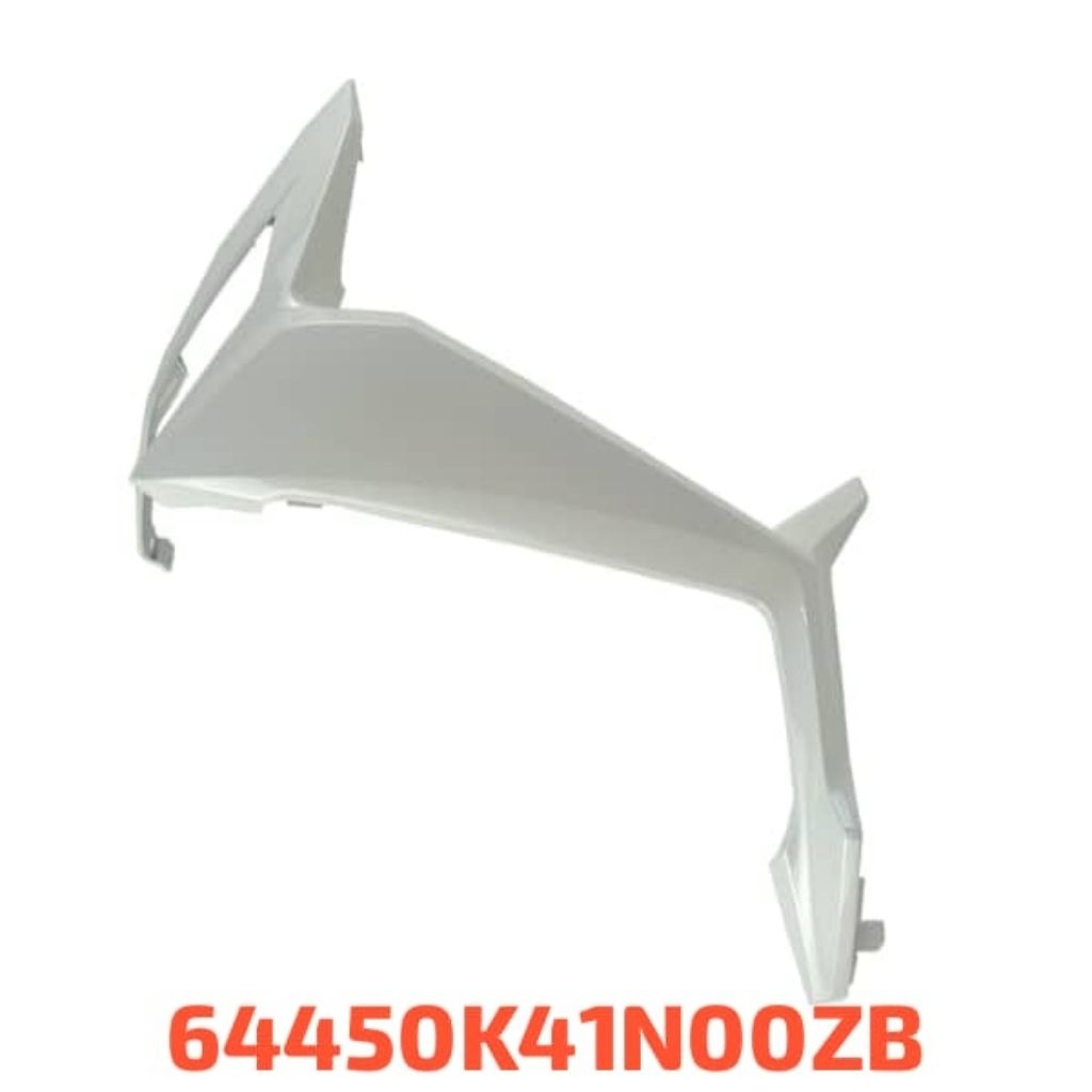 Cover Samping Depan Kiri Putih– Honda Supra X 125 FI (2014–Sekarang) 64450K41N00ZB