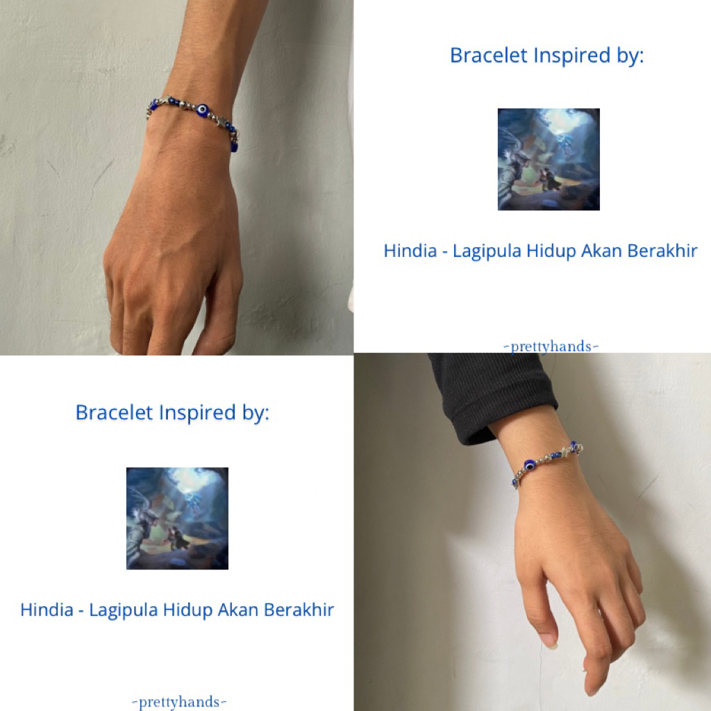 Hindia bracelet [1 PCS] Gelang Hindia Baskara VOL 2 Rantai Stainless (anti karat) by prettyhands | G