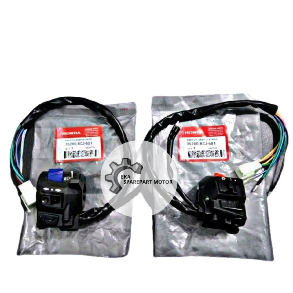 Tombol Saklar Holder Kanan Kiri Honda Tiger Lama, Tiger Revo New, Saklar Switch 2pcs Kanan Kiri Tige