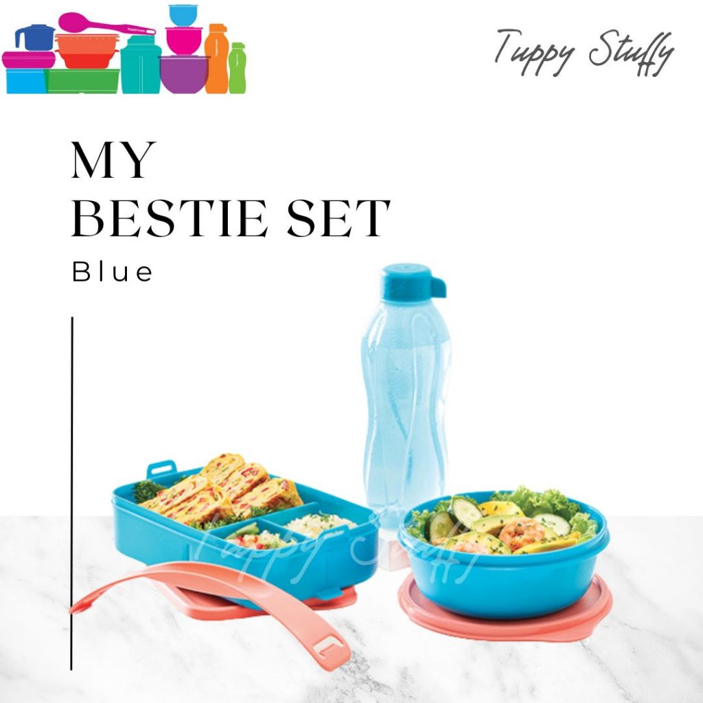My Bestie Set Tupperware | Set Kotak Bekal Tupperware / Tempat bekal sekolah ori tupperware