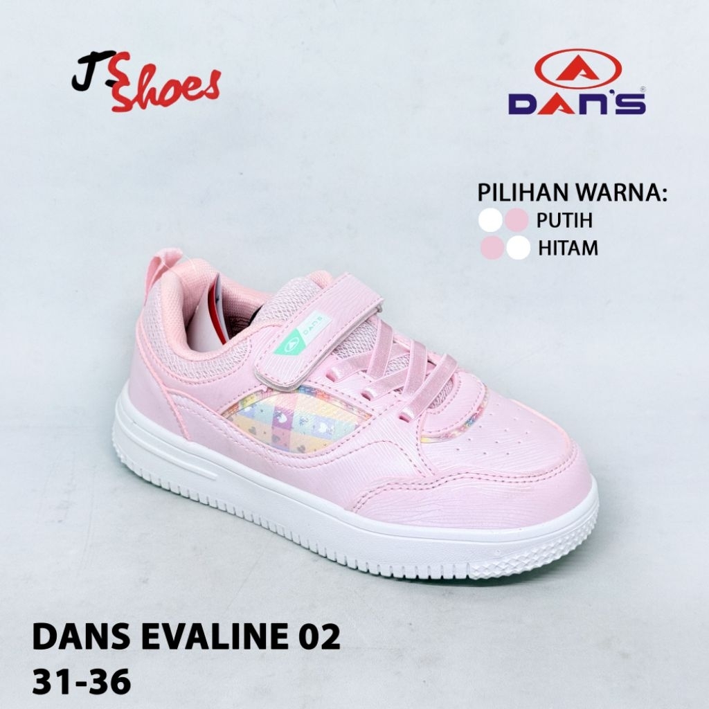 DANS EVALINE 02 - SEPATU SNEAKERS ANAK CEWEK MERK DANS ORIGINAL