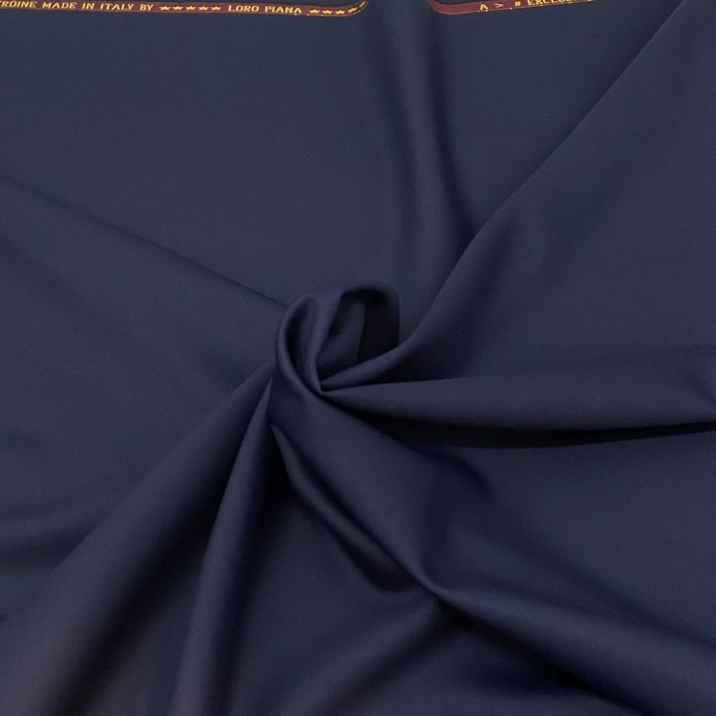 Superfine Wool & Silk Loropiana Navy ( Pronto Moda )