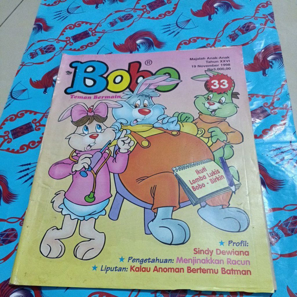 Majalah Bobo No 33 Tahun 1998