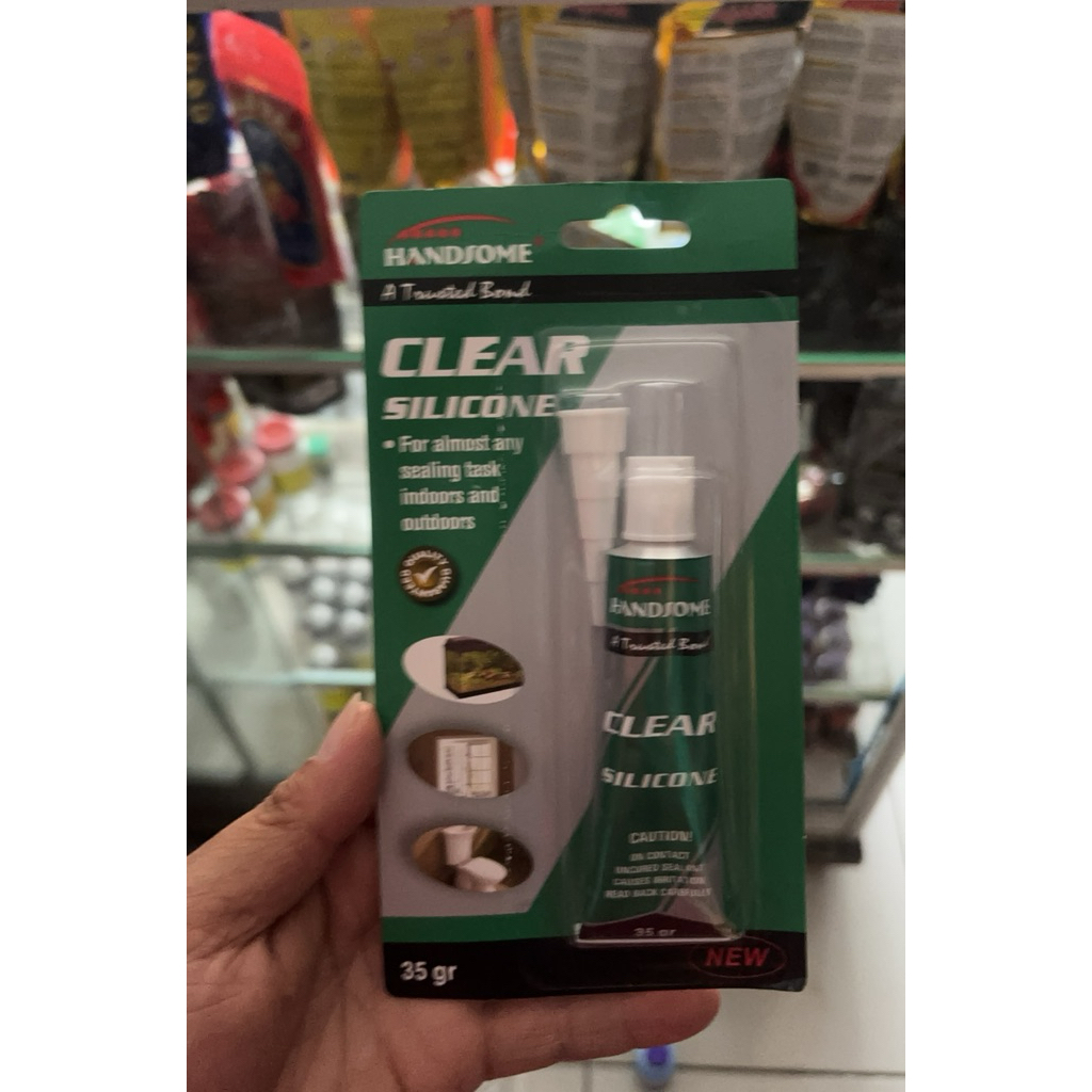 lem kaca aquarium 35gr lem silikon lem sealant bening aquarium