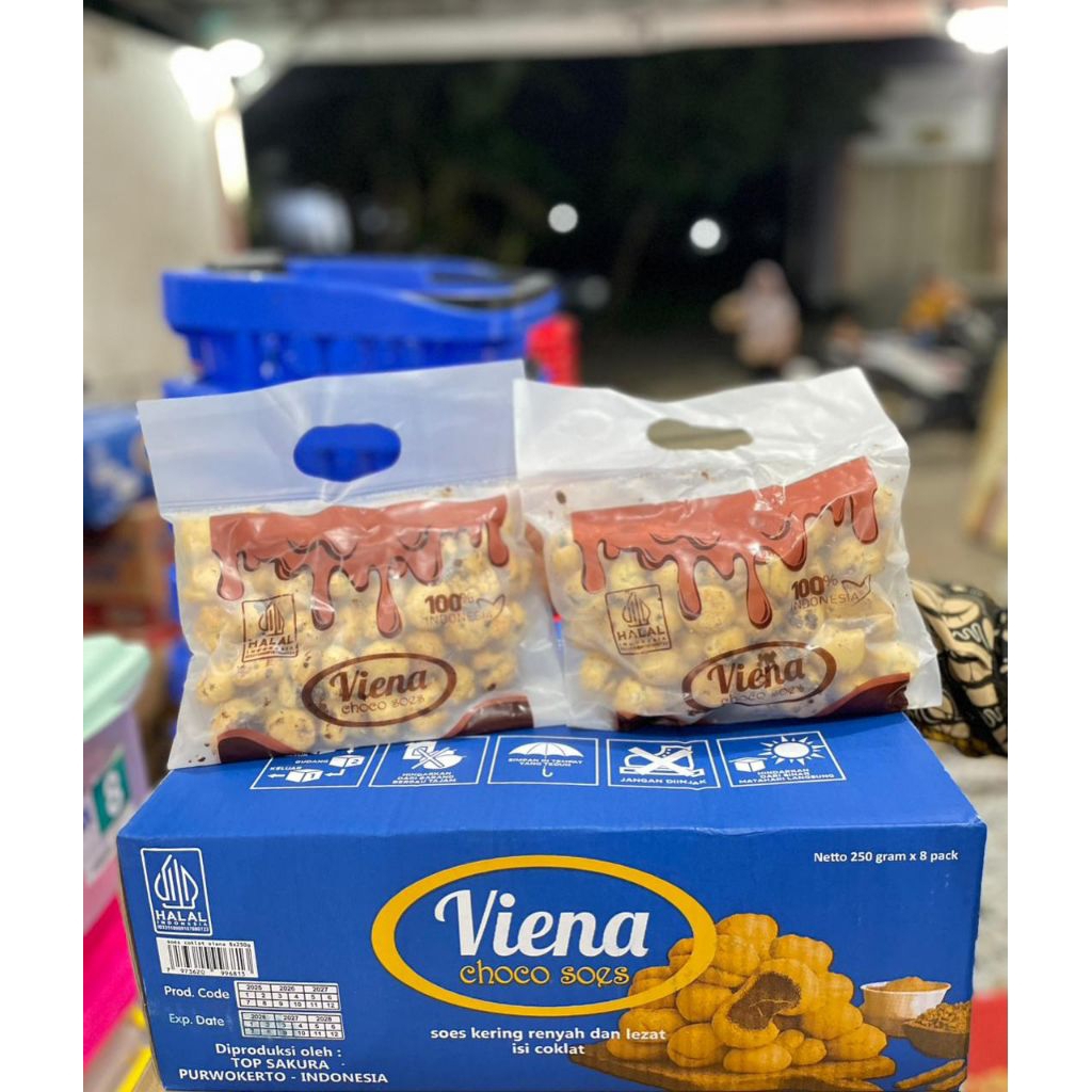 VIENA CHOCO SOES | SUS KERING COKLAT | 250gr | 1 dus isi 8 pack