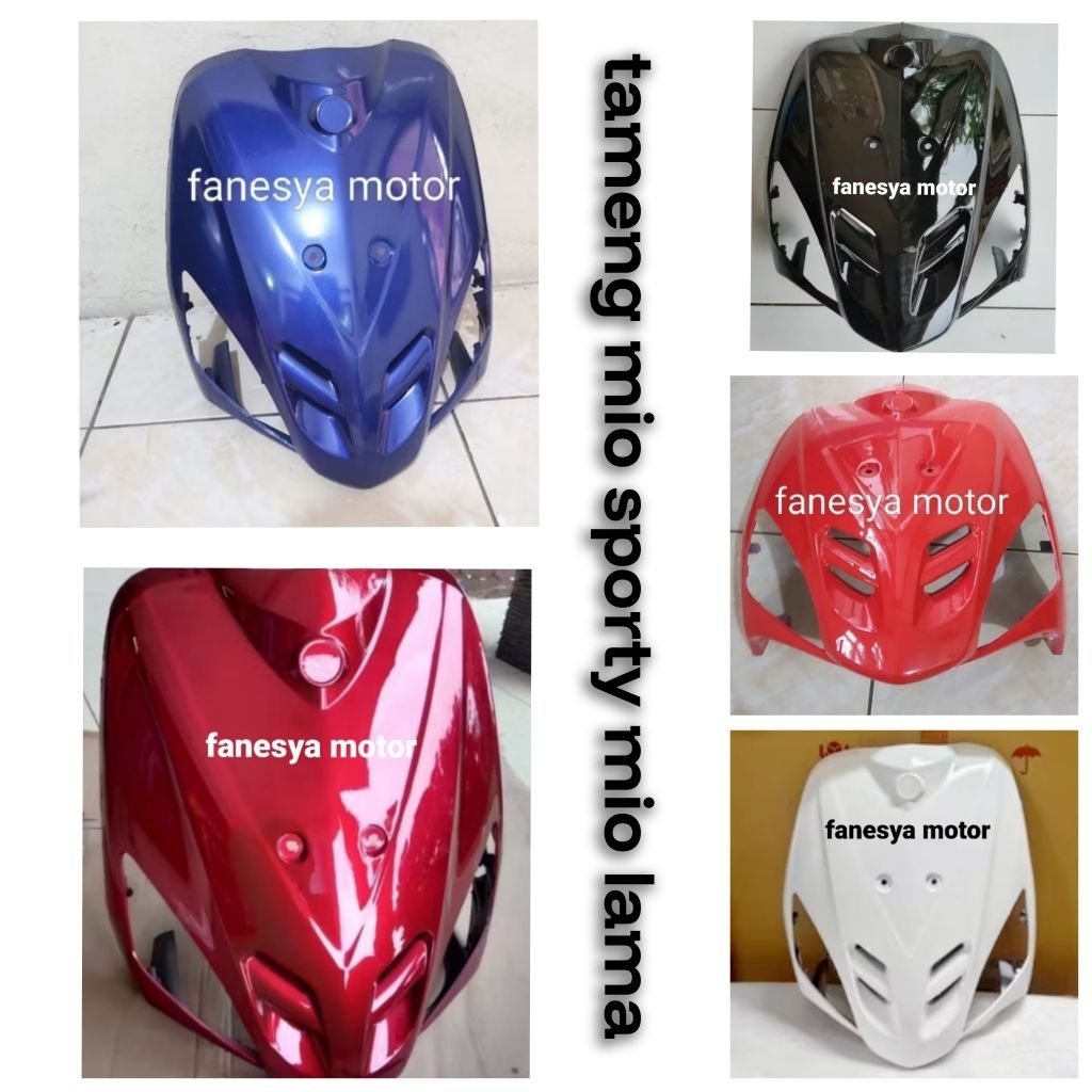 Tameng cover depan mio sporty mio lama hitam Tameng cover depan mio sporty mio lama merah cabe  Tame