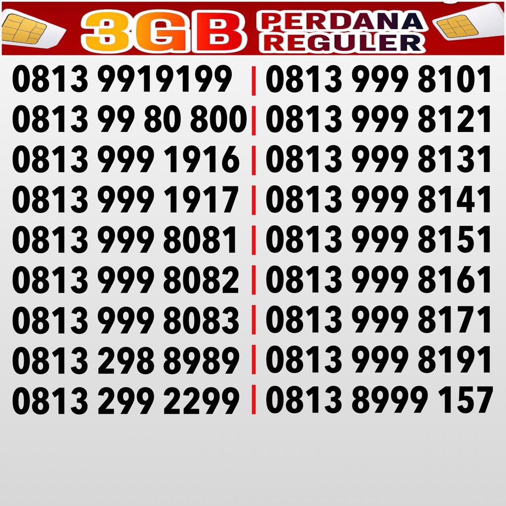 Nomor cantik Telkomsel simPATI 999