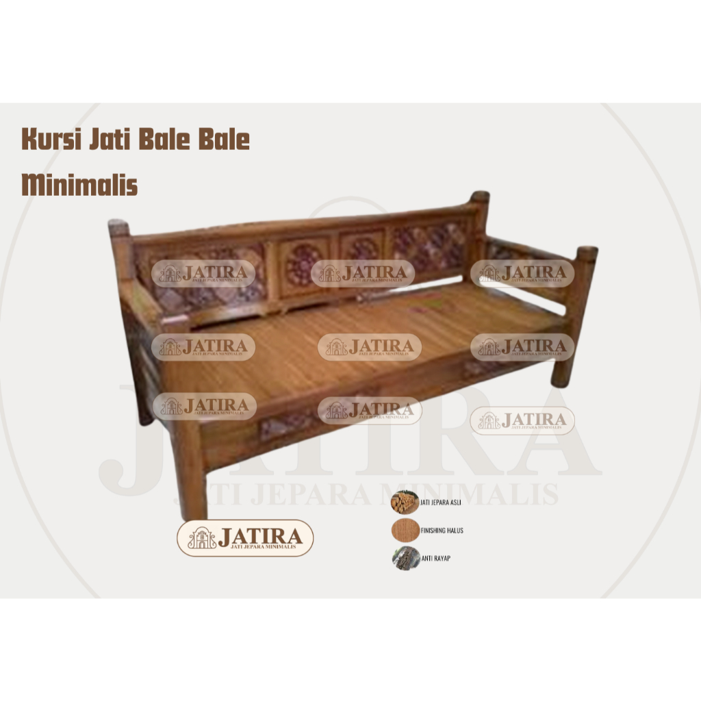 Kursi Jati Bale Blae Minimalis | Kursi Jati Jepara Asli Murah Palembang