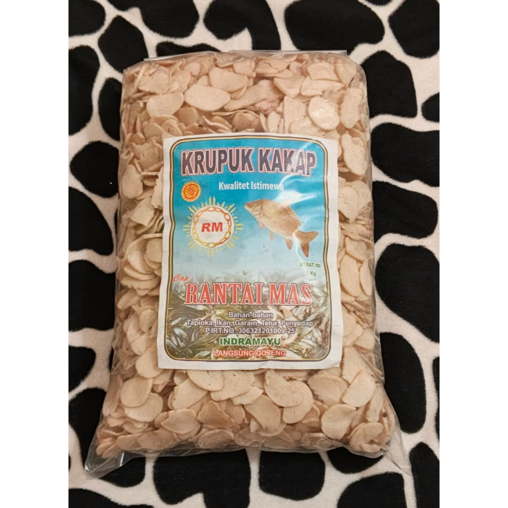 Kerupuk Ikan Kakap Mentah  Kemasan 250 Gram Khas Ikan Kakap
