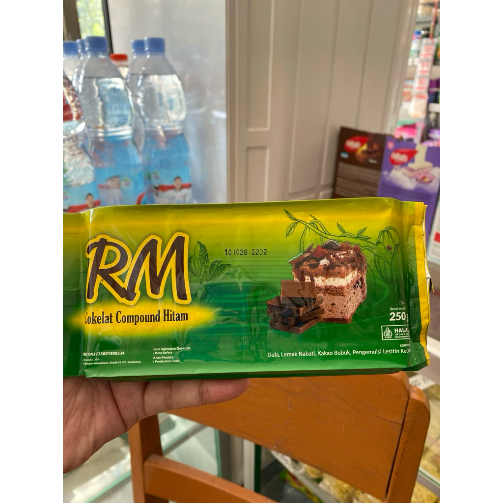 Coklat Batangan RM 250gr | Dark Compound Chocolate | Coklat Batangan 250 gram