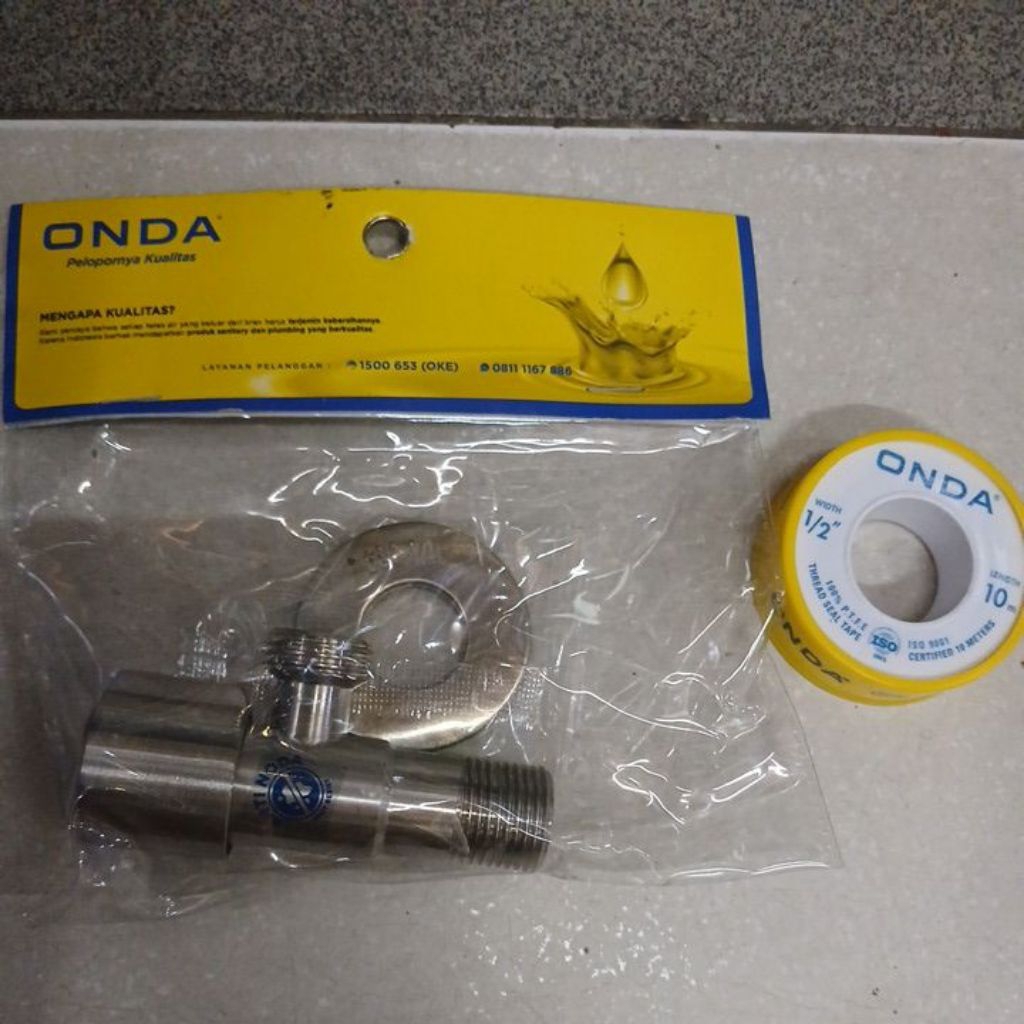 KRAN SHOWER TOILET ENGKEL ONDA