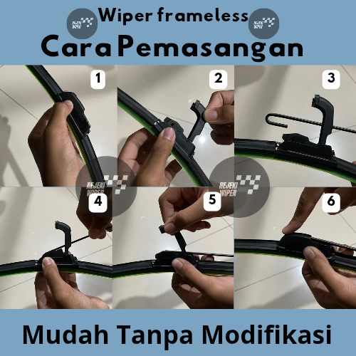 bestpromo wiper espass frameless wiper espass 1 set sepasang aksesoris mobil