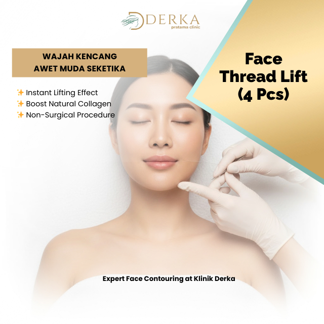 Derka Skin Benang Wajah 4 Pcs Thread Lift Voucher Treatment
