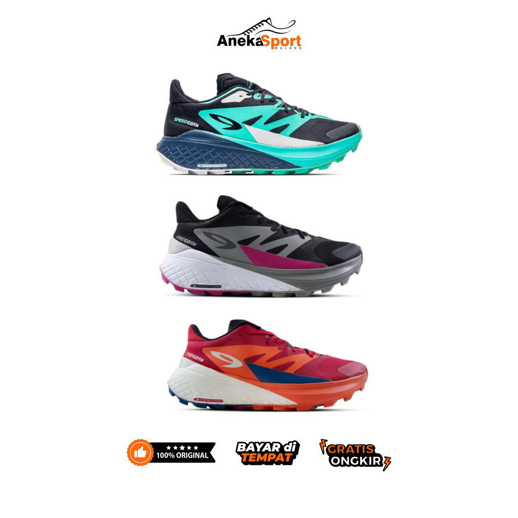 Sepatu 910 Nineten Yuza Speedgoth Sepatu Trail Running Sepatu Lari Lokal Brand Original 100%