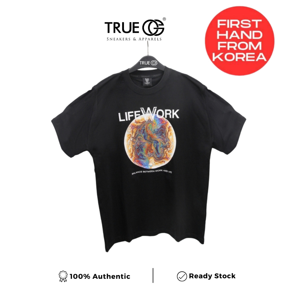 Lifework Planet Logo T-Shirt Black Authentic
