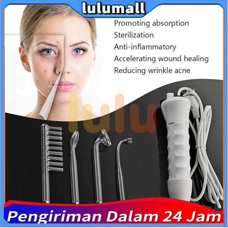 [COD] Sparepart gagang kaca hf high frequency alat facial jerawat pori perawatan wajah frekuensi tin