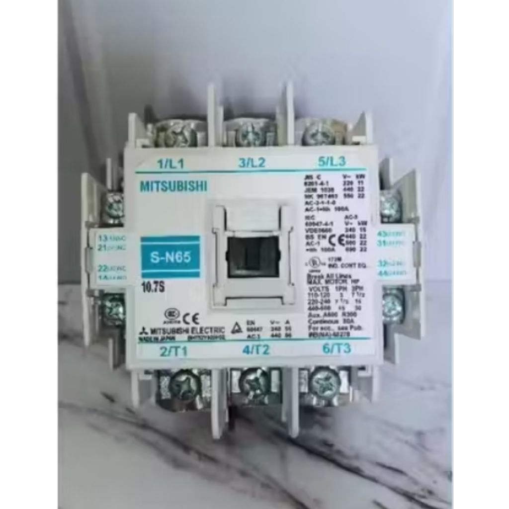 Kontaktor 3pase Mitsubishi S-N65 100A Original
