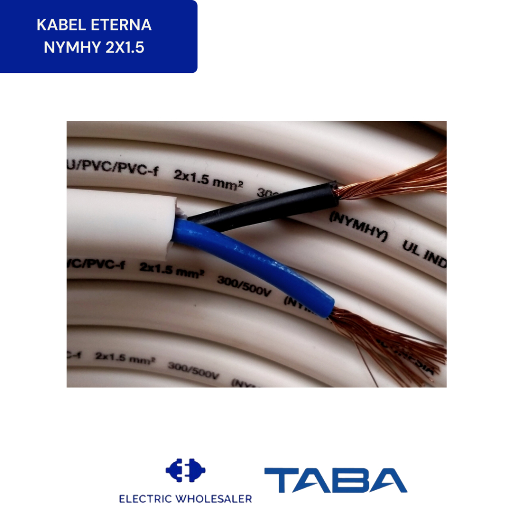 KABEL ETERNA NYMHY 2X1.5 PER METER