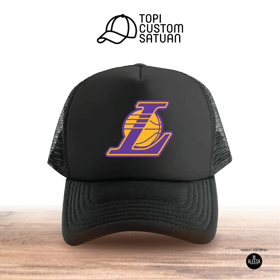 Topi custom satuan untuk remaja dan dewasa basket/topi basket /lakers 1