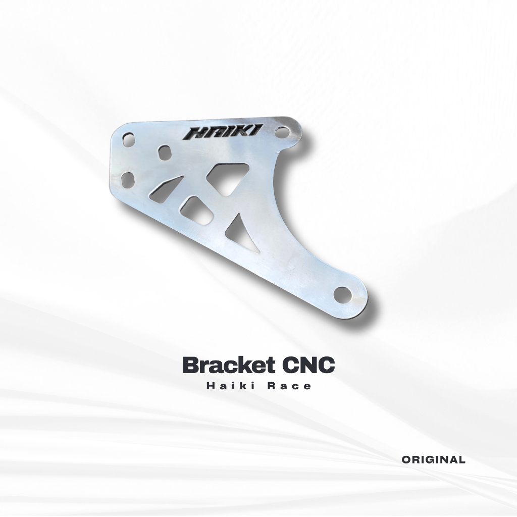 Breket dudukan Knalpot standar racing Mio sporty/smile HAIKI RACE Original