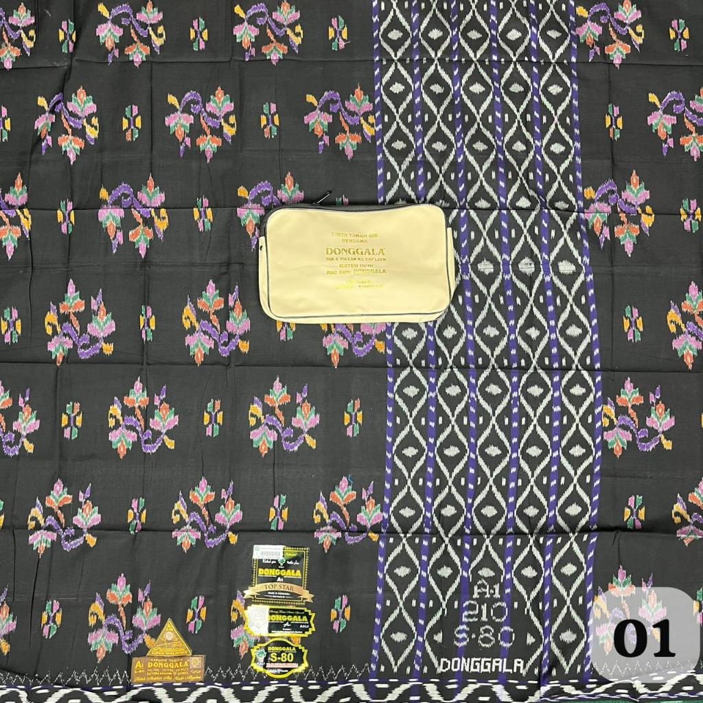 Sarung Donggala A1 S80 MST Kembang / Sarung Donggala sutra 80