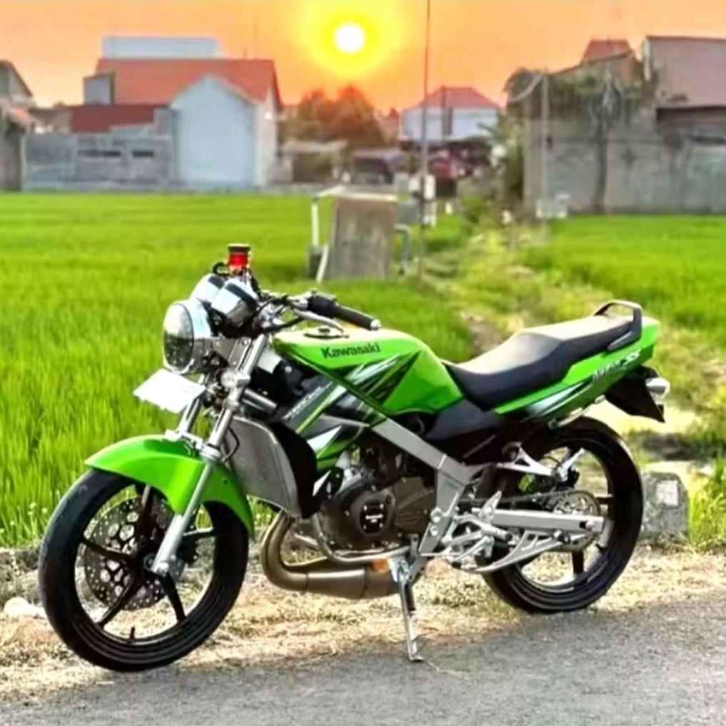 STIKER STRIPING ORI KAWASAKI NINJA SS HIJAU 2013 STIKER NINJA SS 2013 HIJAU SETIKER NINJA ORI COD
