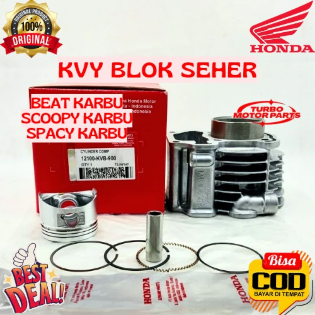 BLOK SEHER ORIGINAL HONDA KODE KVY, BLOK SEHER BEAT KARBU, BLOK SEHER SCOOPY KARBU, BLOK SEHER SPACY