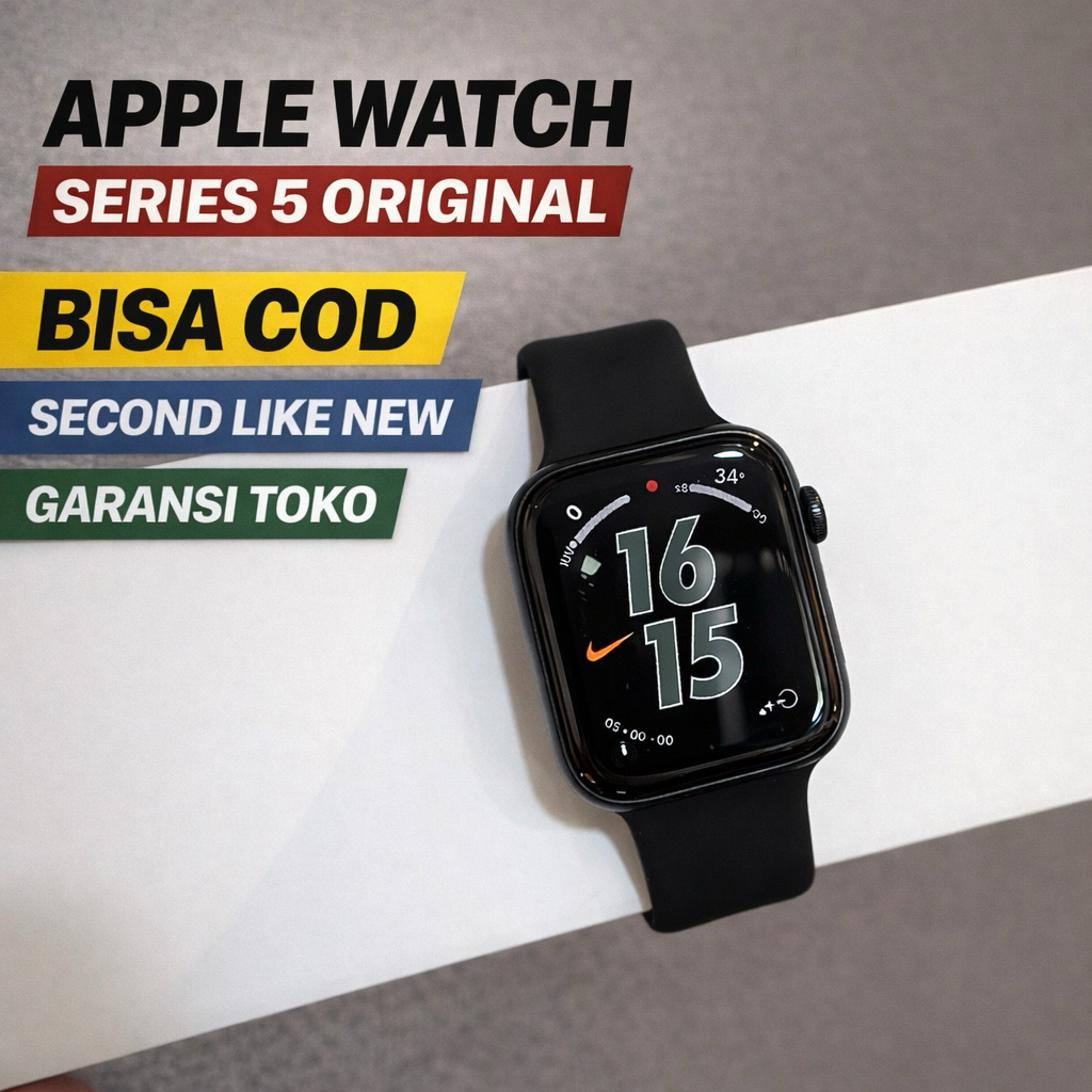 Apple Watch Series 5 GPS 40mm / 44mm Original iWatch Seri 5 Second Mulus COD apple watch s6   apple 