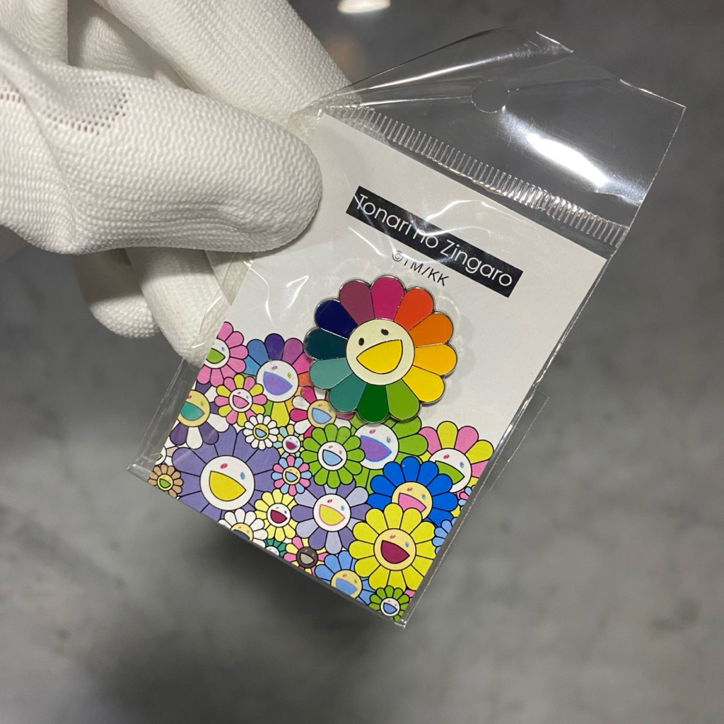 Takashi Murakami Flower Pin Rainbow Kaikai Kiki Enamel Pin Bros Tonari no Zingaro