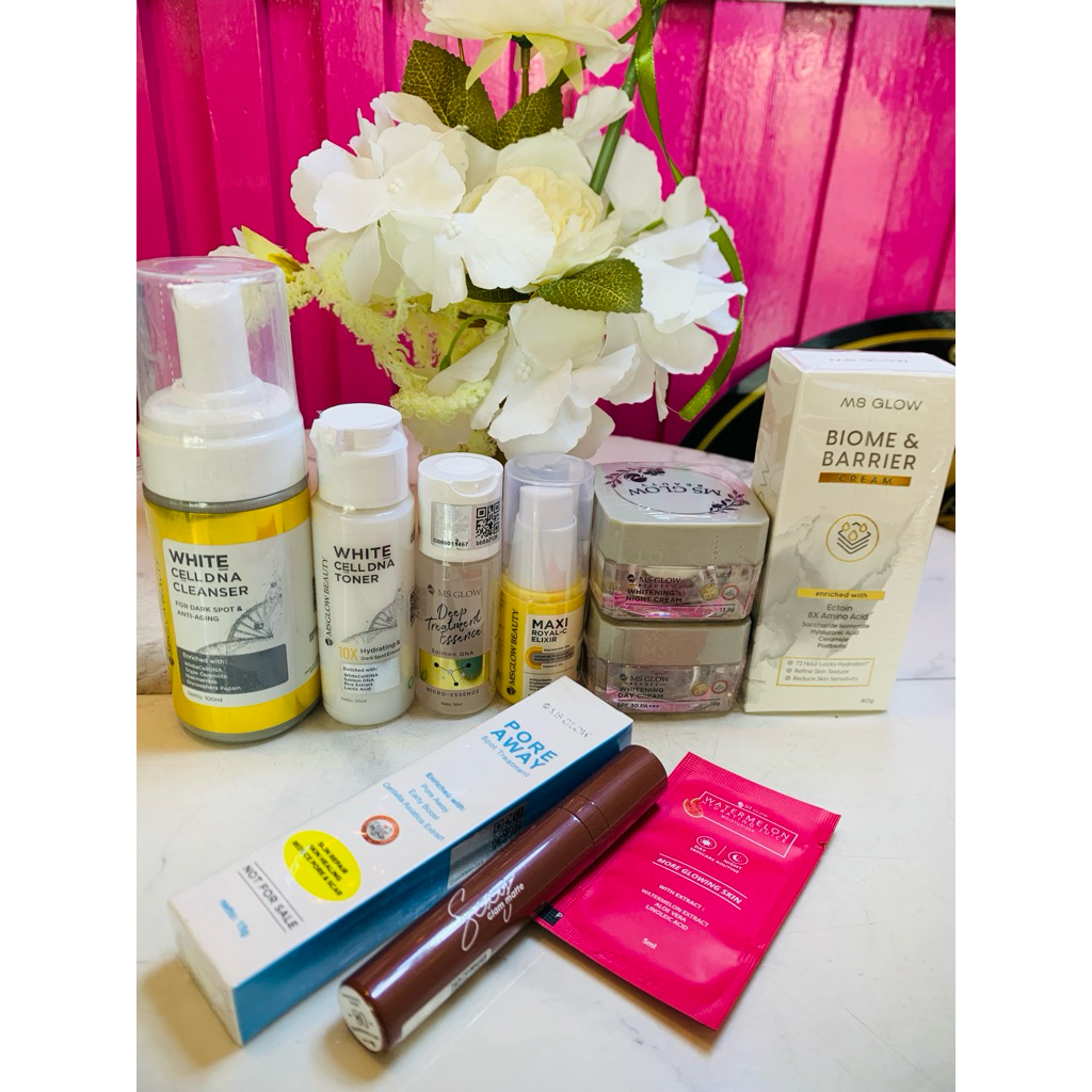 ms glow paket promo komplit isi 10 produk