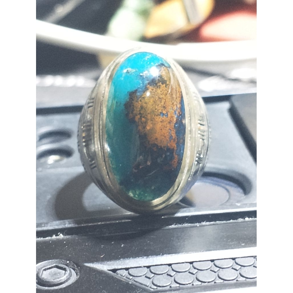 cincin bacan kembang motif kristal