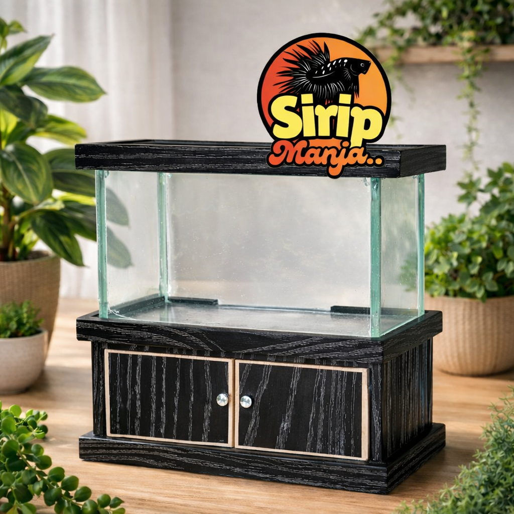 LEMARI MINI AQUARIUM MINIMALIS – ESTETIK & KOKOH