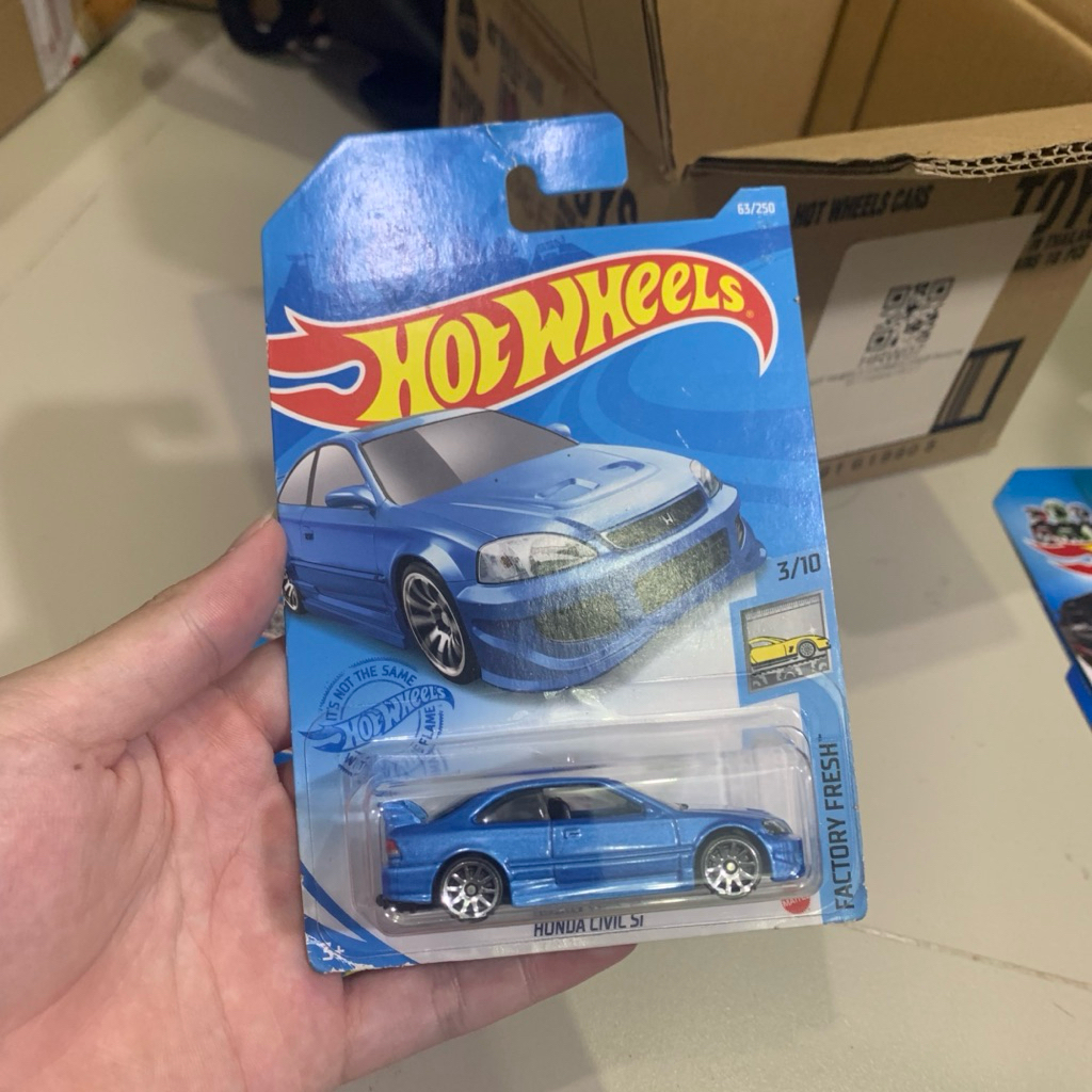 Hotwheels Honda Civic Si Ferio Biru - Factory Fresh