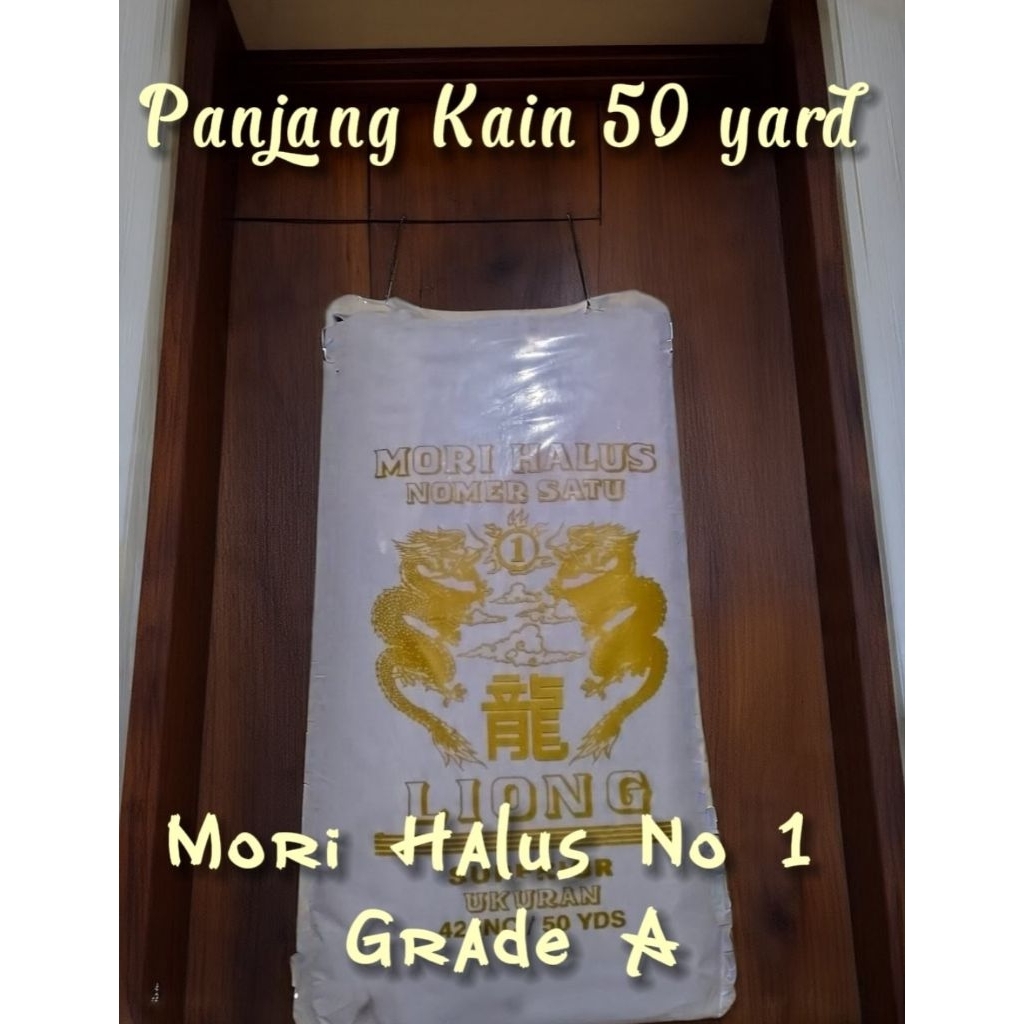 Mori Cap Liong GRADE A / Kain Mori Halus / Bahan Katun