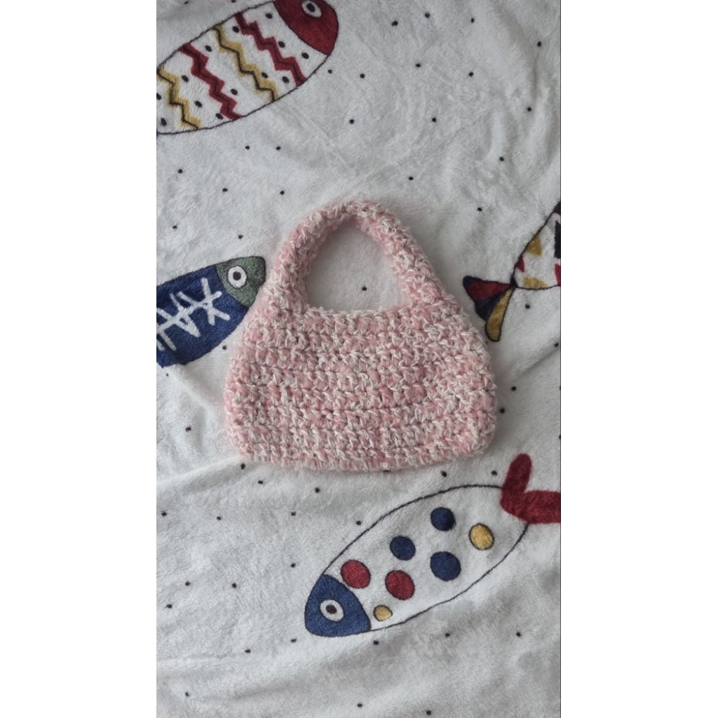 Handmade Crochet Handbag | Airpods/Samsung Buds Bagcharm | Tumblr/Boba Tea Cozy