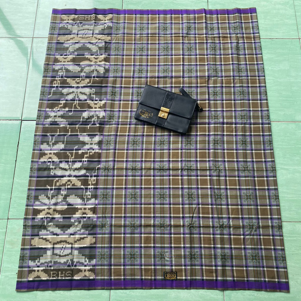 Second - Sarung BHS Full Sutra Gold Motif TMB Jadul 100% Original
