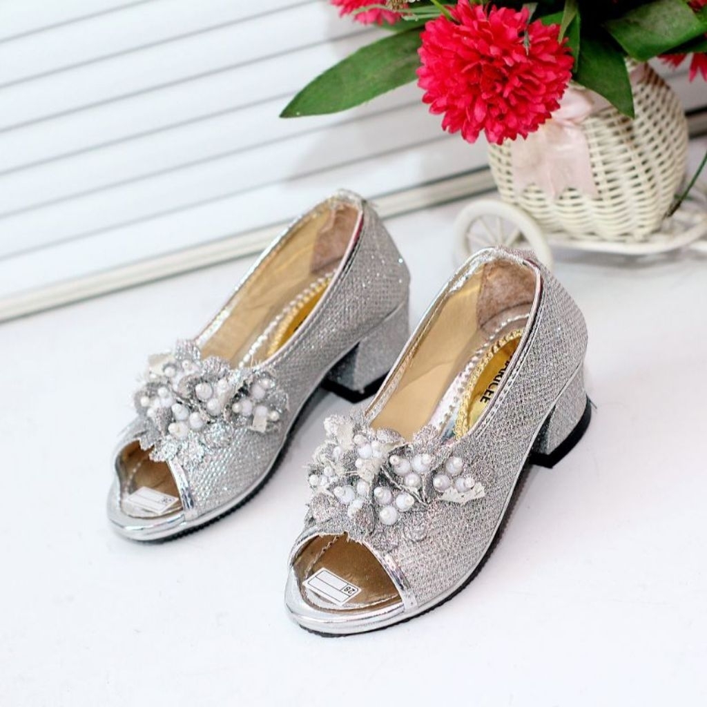 ROSALINA sandal anak perempuan hak ujung kosong dumbai fashion