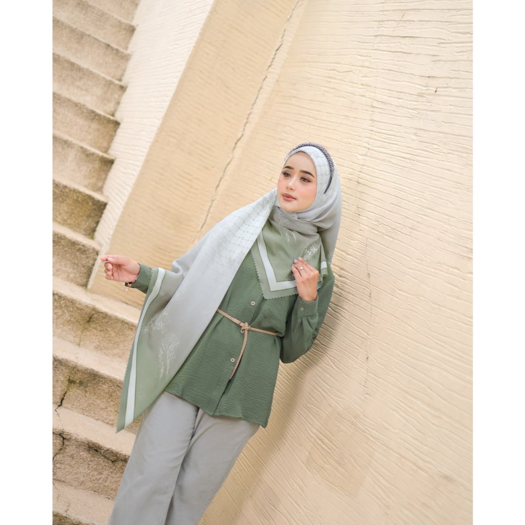 Jilbab Motif 115 x 115 Hijab Segi Empat Motif Colline By ZR Fashion
