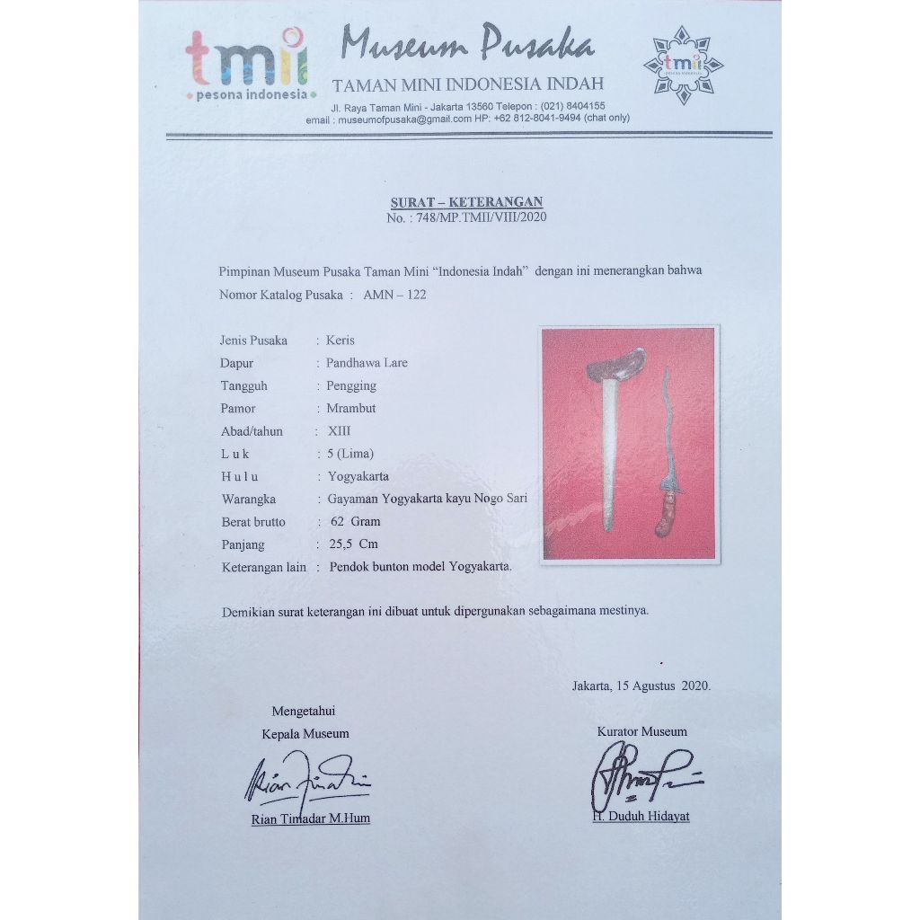 Keris Pandawa Lare Asli Dan Tua Era Kerajaan Pengging Kuno