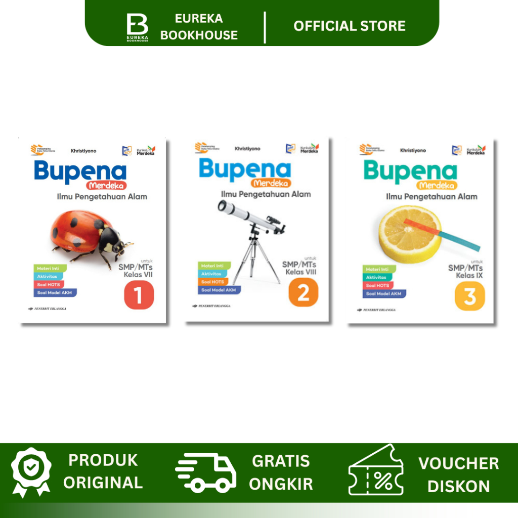 Bupena Merdeka Ipa Smp/Mts Kurikulum Merdeka Penerbit Erlangga