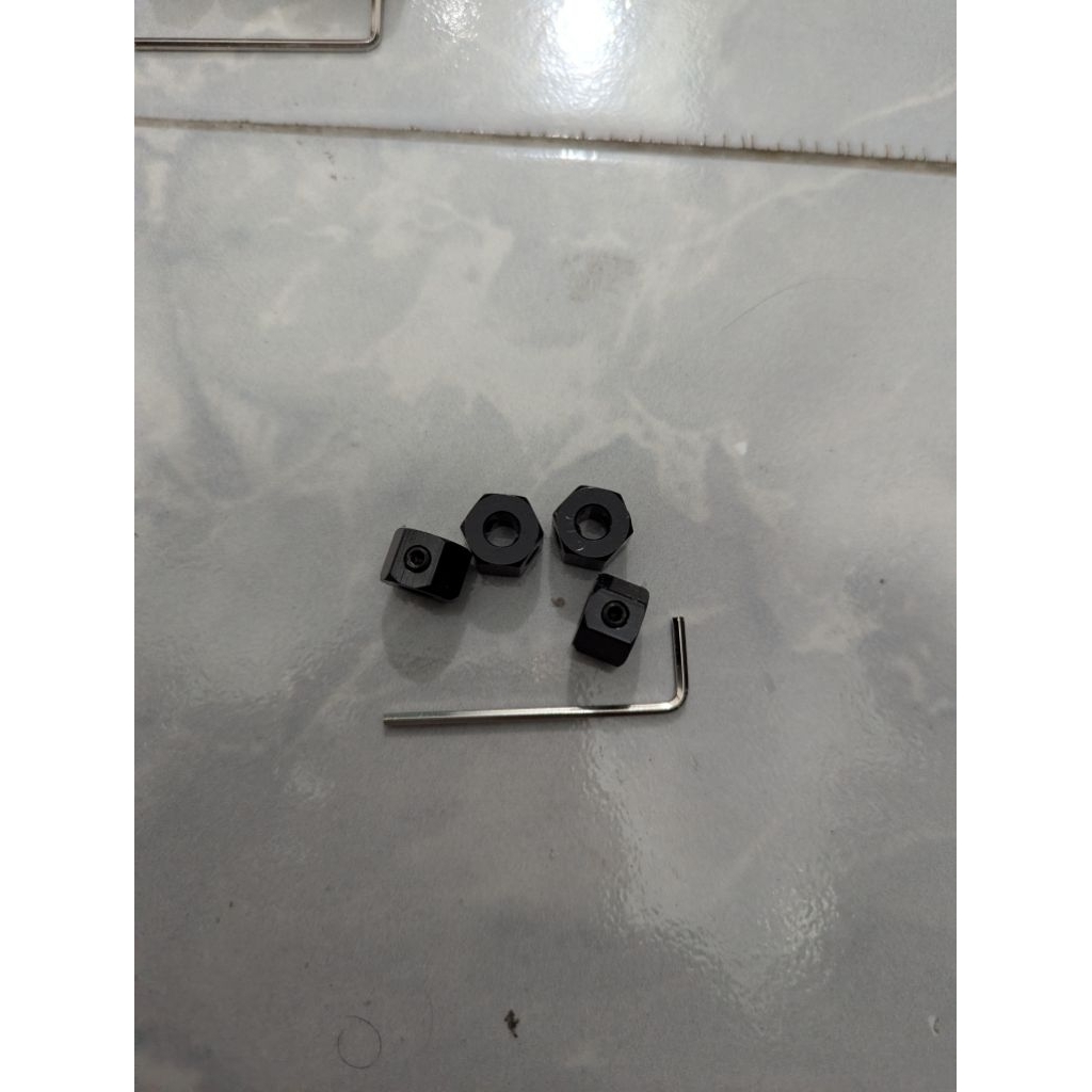 hex adaptor 5mm ke 12mm hex roda rc