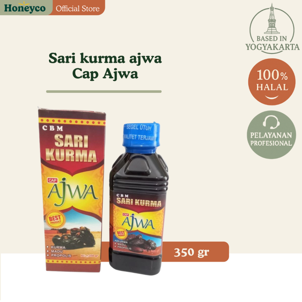 PROMO CBM Sari Kurma Ajwa 350gr - Sari Kurma Asli - Sari Kurma Ajwa