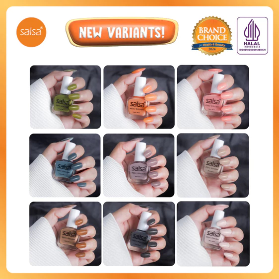 (1 set isi 3 pcs) SALSA Kutek Peel Off Nail Polish Set 3in1 New Variant - Kutek Muslimah Halal Water