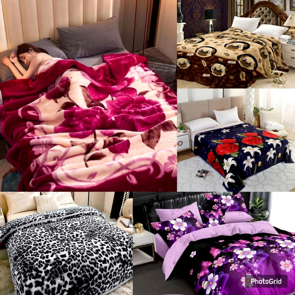 Selimut Bulu Halus Motif Dewasa Elegant & Aesthetic Ukuran 200x230 New Arrival