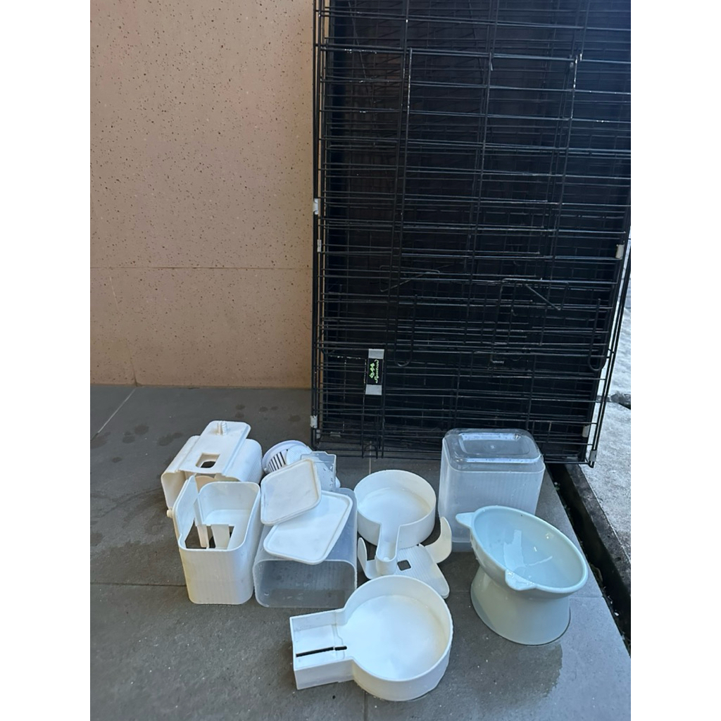 Kandang Besi Lipat Kucing Anjing Premium Anti Karat - Kandang Besi Kucing Anjing Jumbo Besar45x80cm 